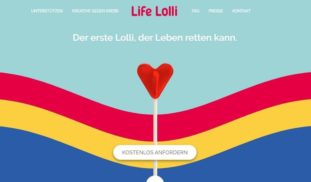 Silber verdient: "Life-Lolli" von BBDO für Knochenmarksspenden.