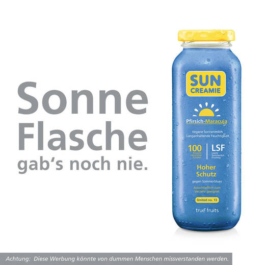 "Sonne Flasche gab's noch nie": True Fruits bringt die Limited Edition N° 13.