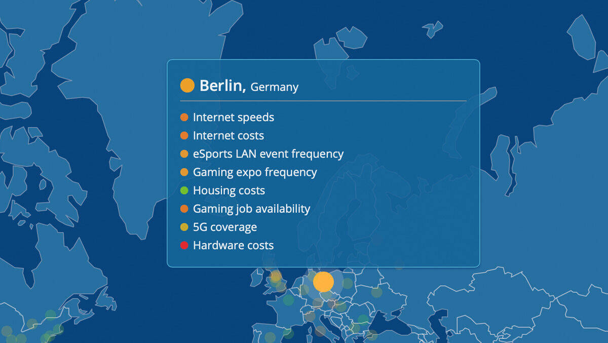 Zu lahmes Internet: Berlin liegt im Gamer-Ranking nur auf Platz 56.