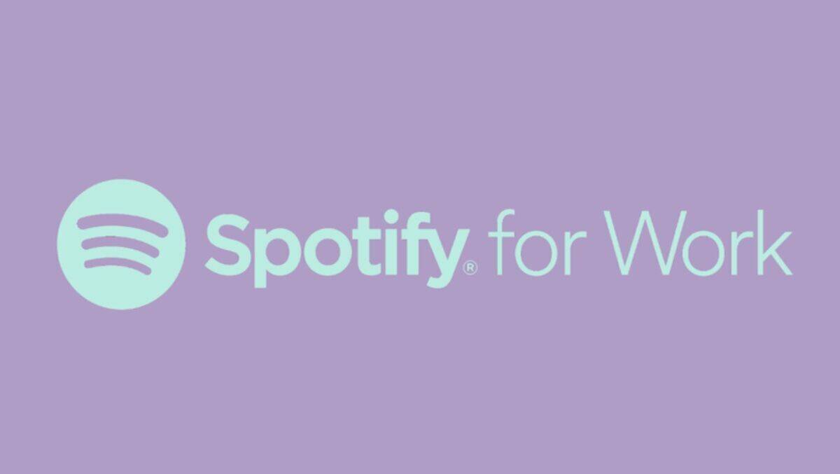 Mit diesem simplen Logo teasert Spotify sein neues Firmen-Abo-Modell.