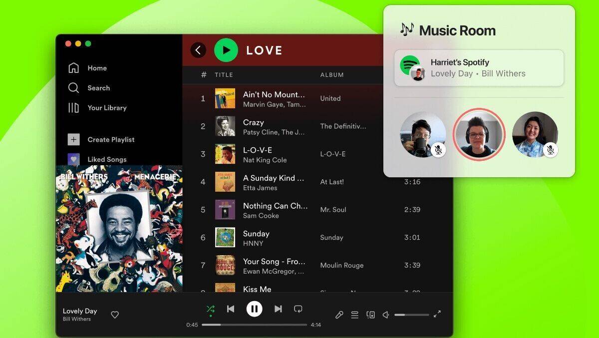 Remotion bringt Spotify-User gemeinsam in den Music Room.