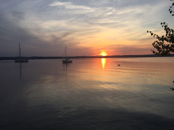 Abendstimmung am Starnberger See.