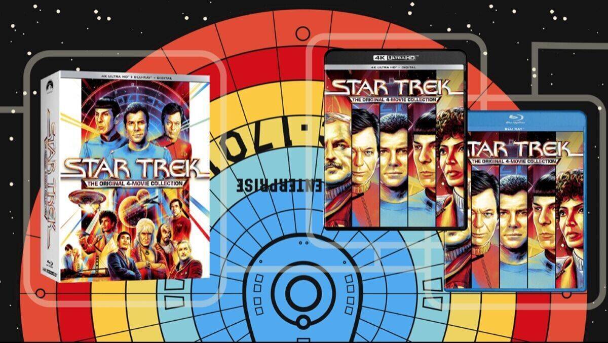 Erster Blick auf die hochauflösende Box der ersten vier Star-Trek-Filme.