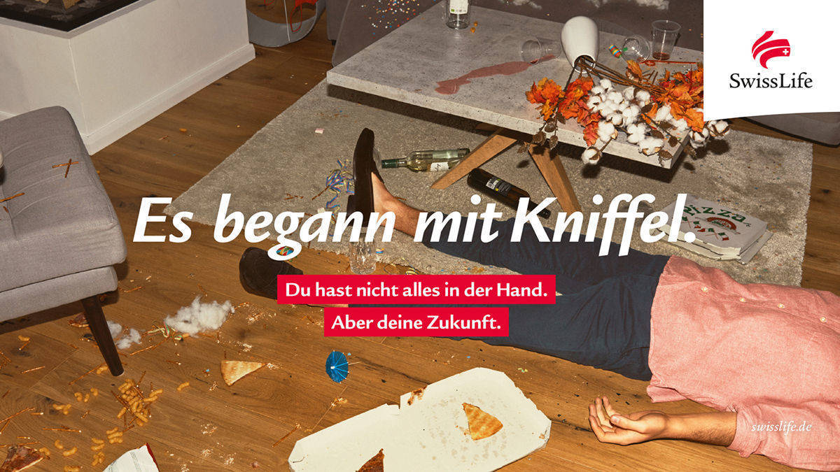 Weiteres Banner-Motiv der neuen Swiss-Life-Kampagne.