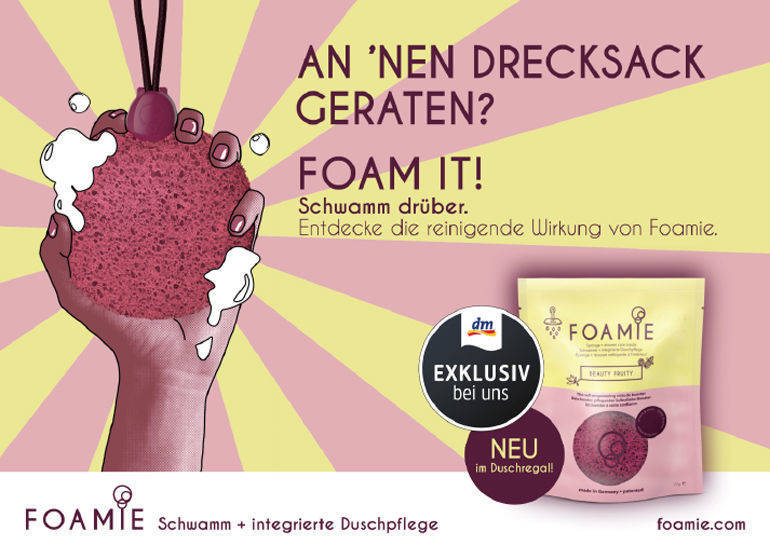 Plakatmotiv aus der Foamie-Kampagne