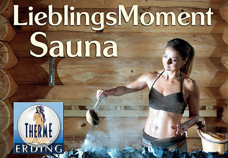 Auch sie sorgt in Erding fürs Sauna-Erlebnis.