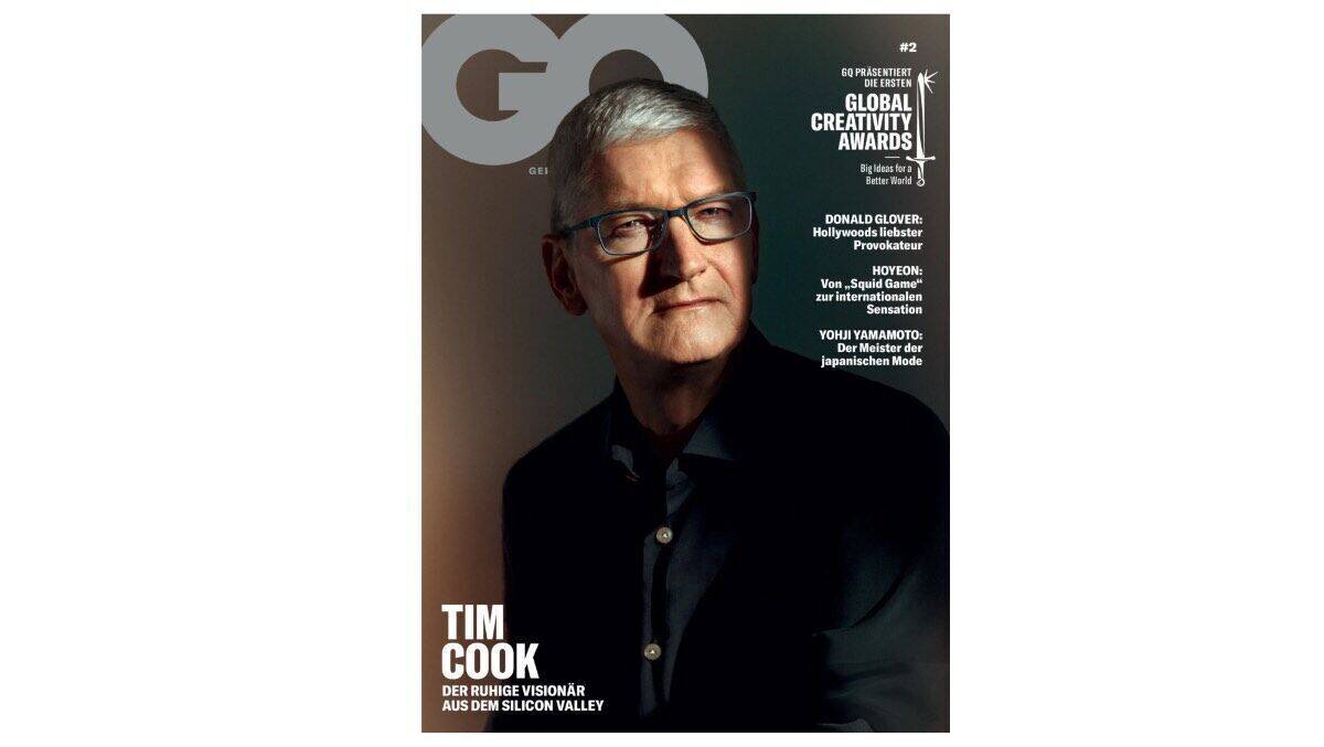 Das Cover zur GQ-Ausgabe mit dem Tim-Cook-Report.