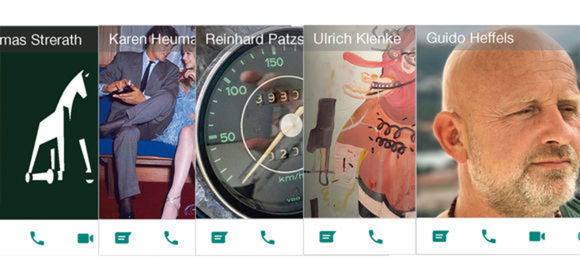 Whatsapp-Profilbilder der fünf Agenturchefs (Fotos: privat)