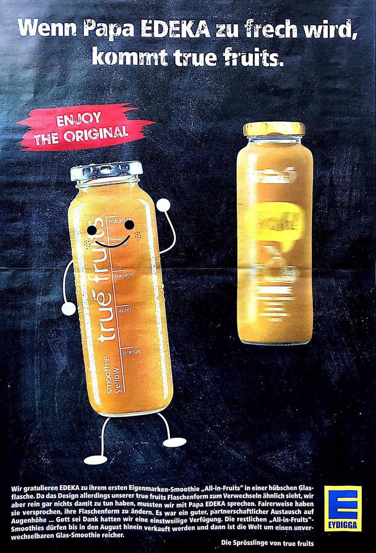 True Fruits & Edeka in der Lebensmittelzeitung