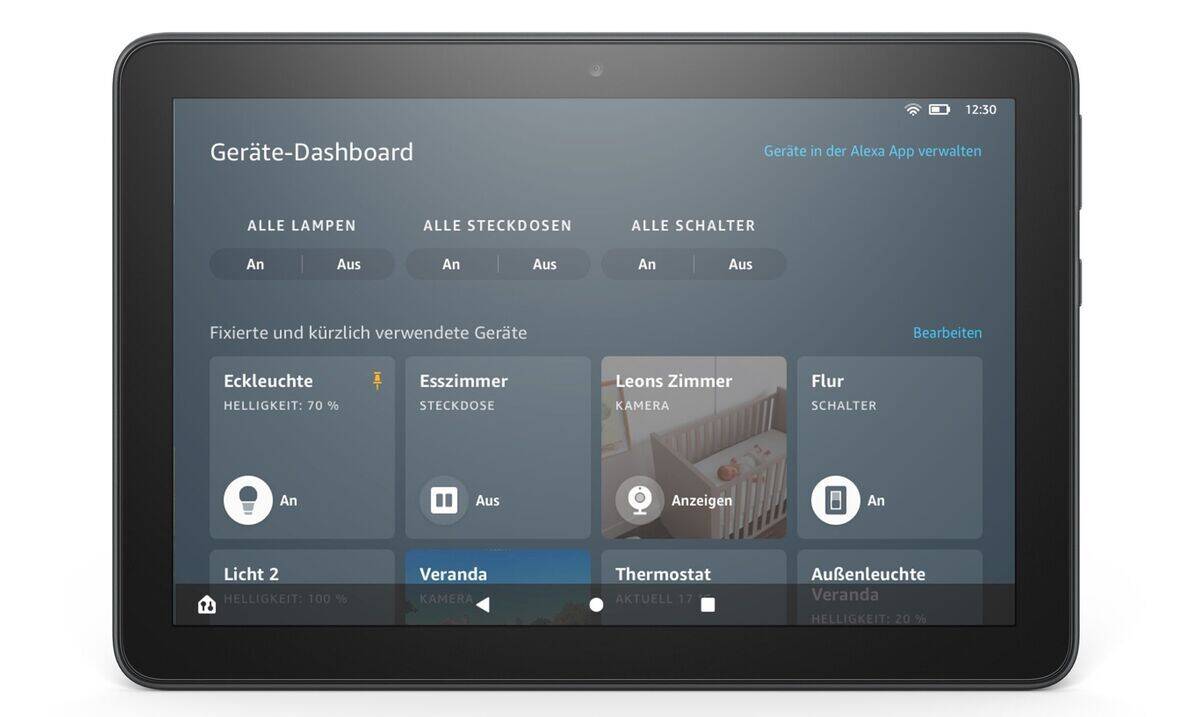 Das neue Dashboard sorgt für Überblick bei Alexa-kompatiblen Smart-Home-Devices.