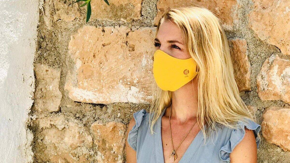 Die neue Copperline-Maske: Kupfergarn soll vor Corona schützen.