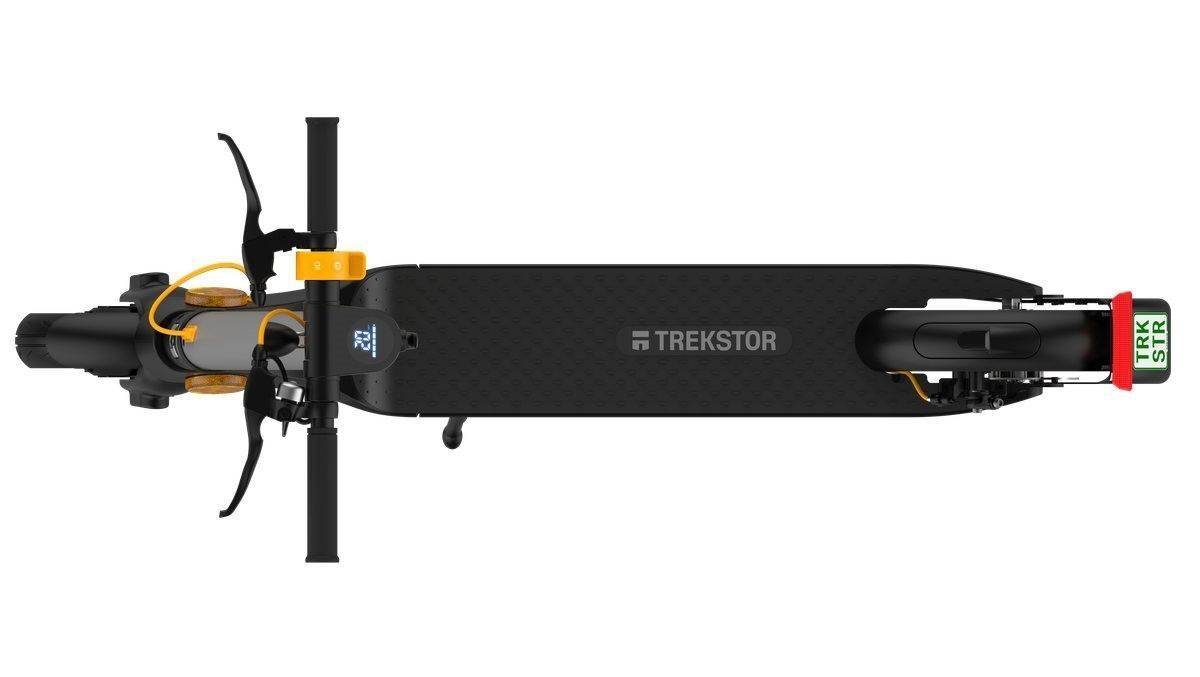 Blick von oben: Der Trekstor misst ausgeklappt 110 x 43 x 46 cm.