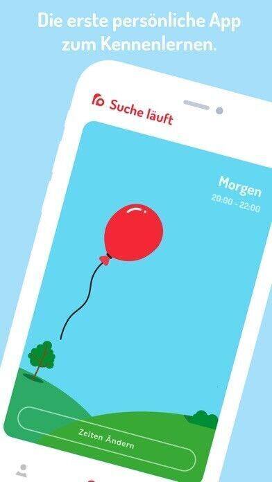 Der Startscreen der neuartigen Dating-App Blinder.