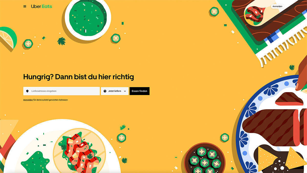 Da kiekste, wa? Uber Eats stillt jetzt auch in Deutschland den Hunger.