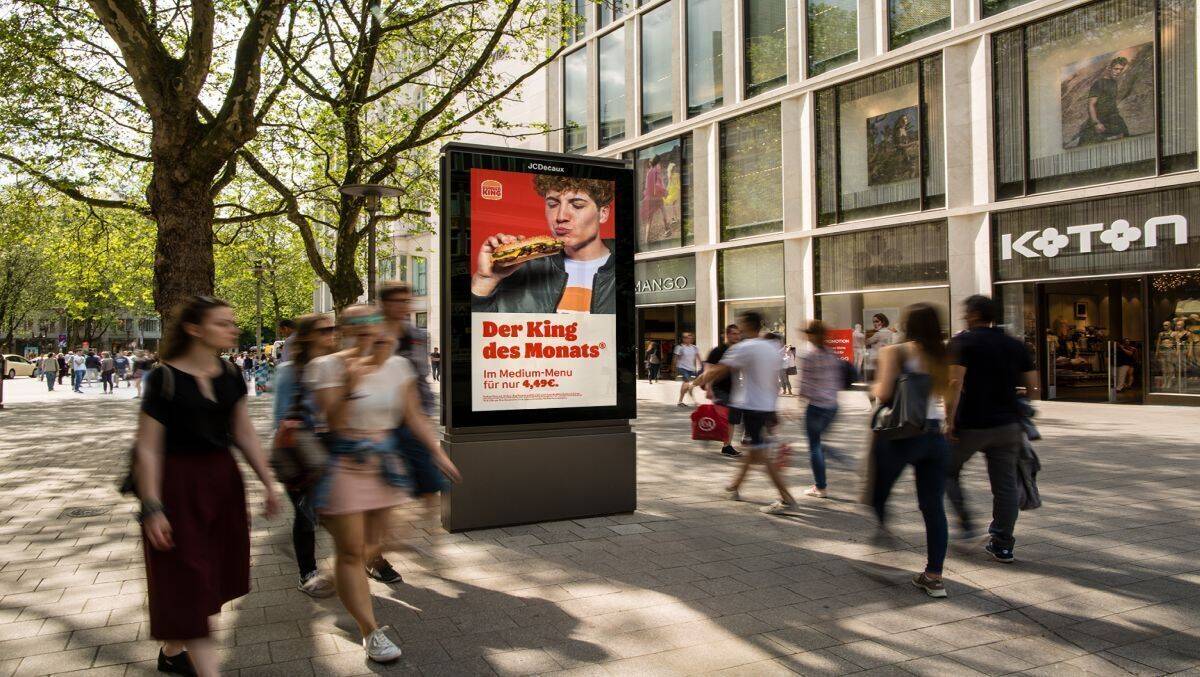 Für die Burger King-Kampagne hat man sich auf die effektivsten Standorte konzentriert. .