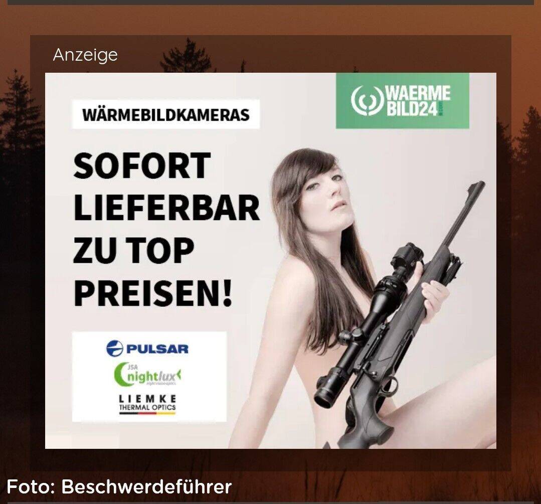 Dieses als sexistisch eingestufte Motiv erschien als In-App-Werbung.