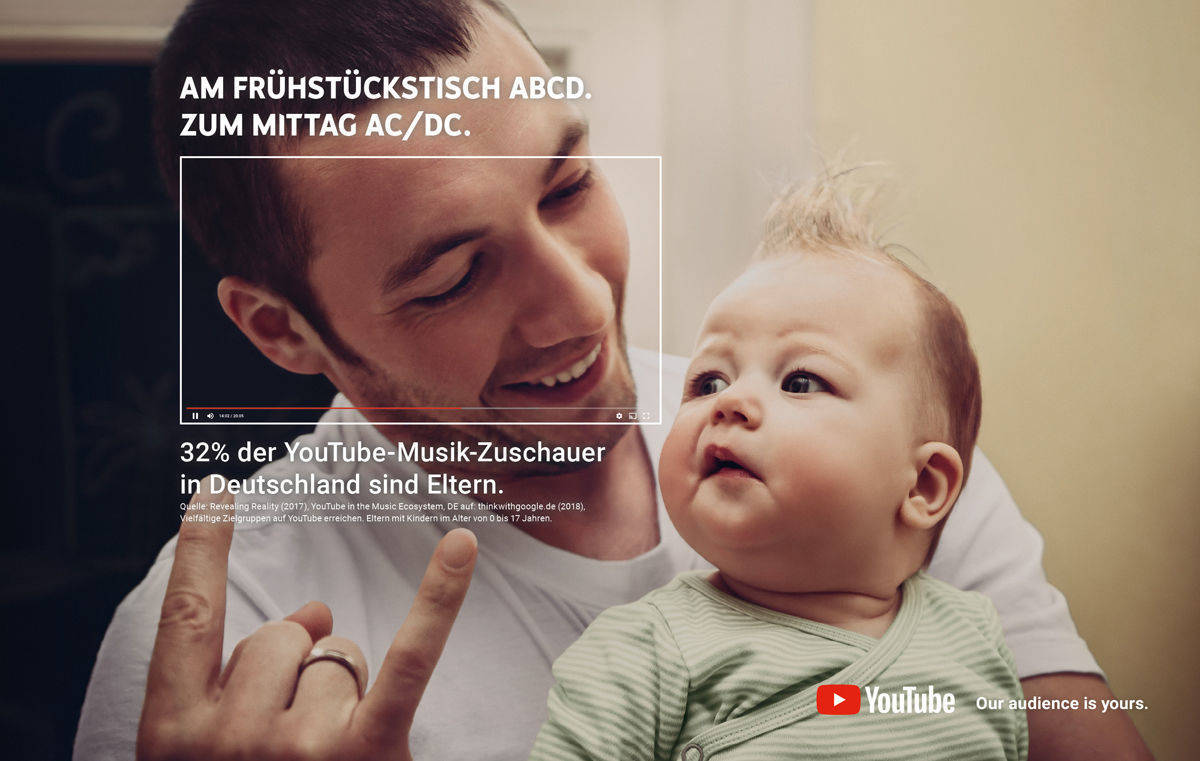 Motiv aus der aktuellen "Audience"-Kampagne von Youtube.