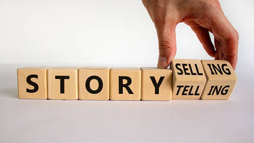Das Storytelling baut eine direkte Verbindung zum Publikum auf.