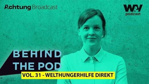 Lena Binder von der Welthungerhilfe spricht in "Behind the pod" über Podcasts für Hilfsorganisationen.