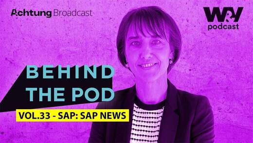 Anja Paschke-Hass von SAP erklärt in der neuen Folge von "Behind the pod", wie Unternehmen komplizierte Sachverhalte hörbar machen.