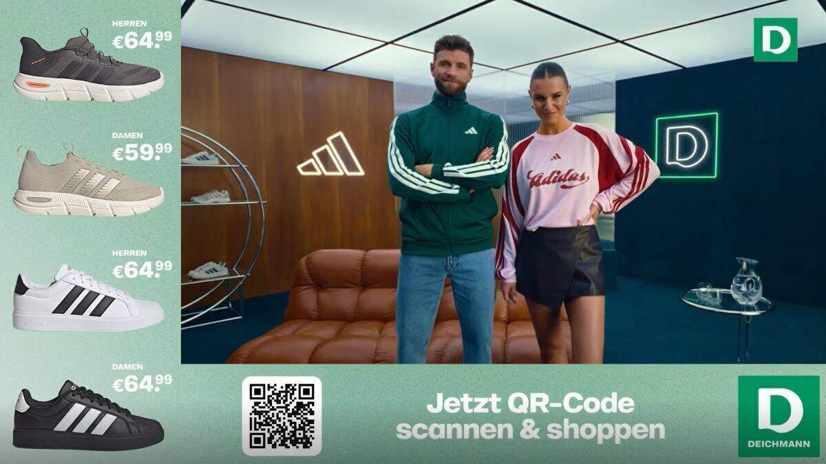 per QR-Code gelangen Zuschauer direkt zum Produkt. 