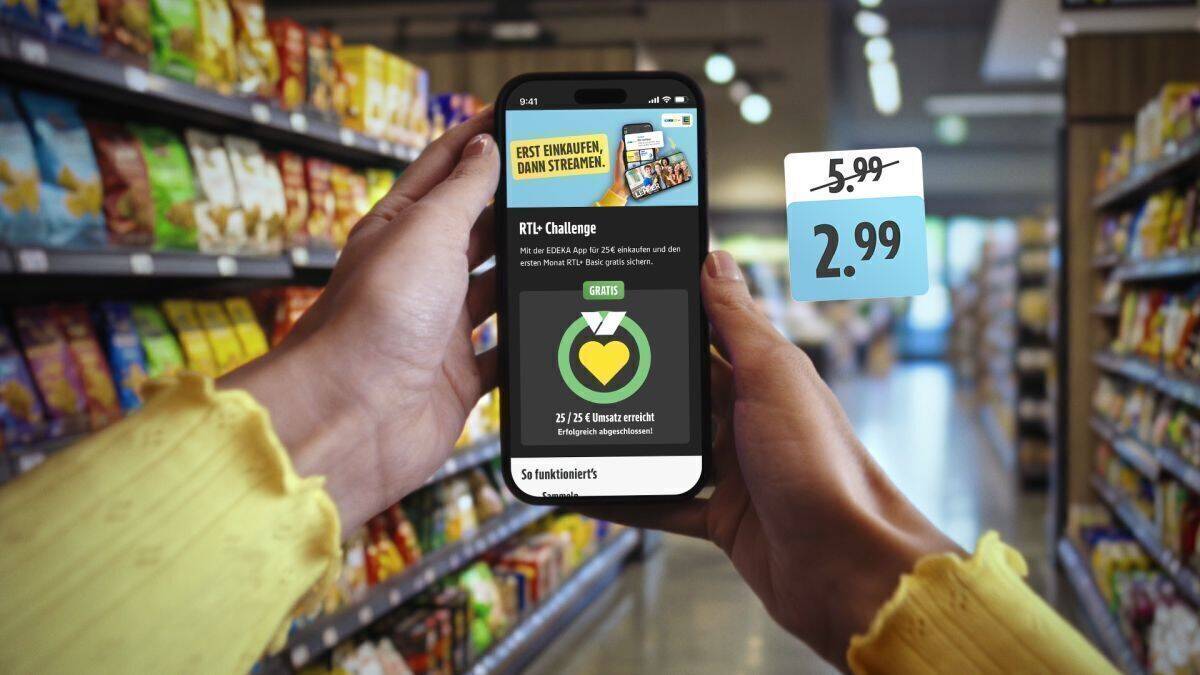 Edeka-App Nutzer bekommen Zugang zu RTL+. 