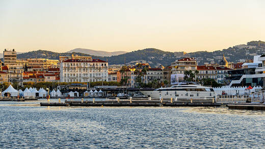 Die Bucht vor Cannes.