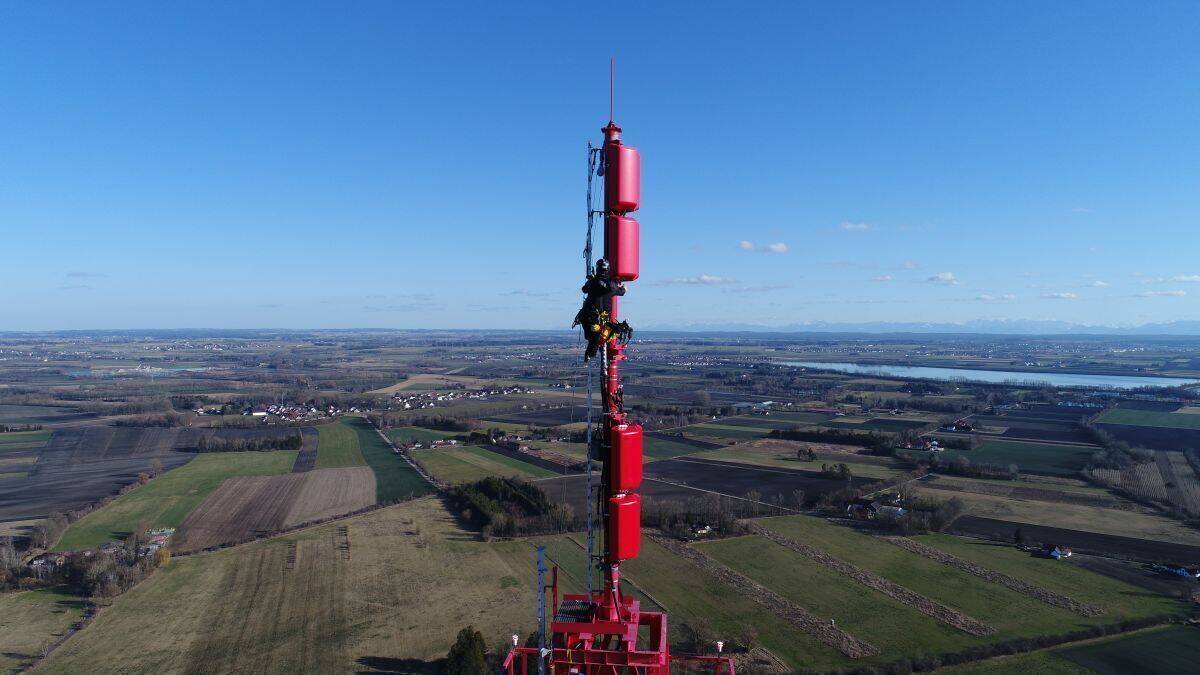 5G-Broadcast Antenne für den Feldversuch der ARD - eine mögliche Zukunftstechnologie.