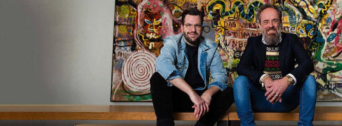 Till Diestel (l.) und Alex Schill, deutscher und Kreativchef der Serviceplan Group