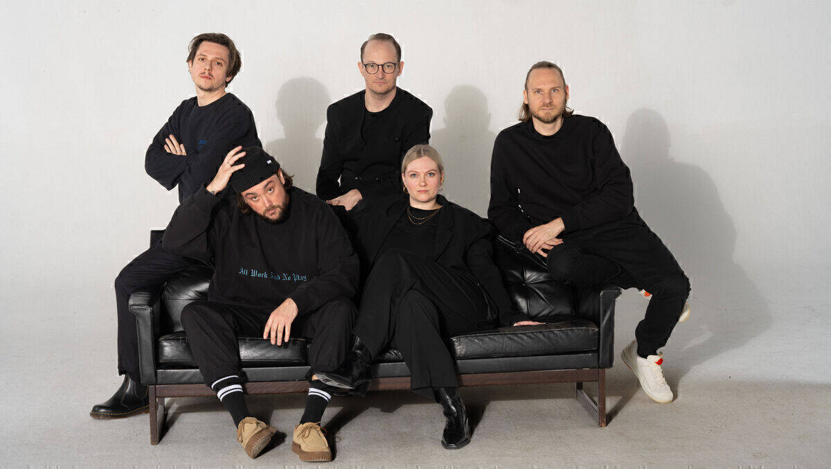 Haus und Host (v.l.): Stefan Lissinna, Luca Dresch, Martin Eggert, Josephine Woidtke, Andreas Daum
