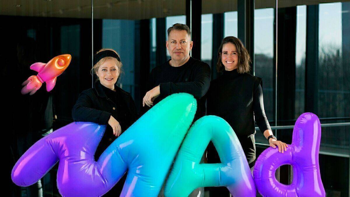 Jetzt mit Werbung (v.l.): Kathi Walter, Johannes Plass, Amelie Pamp