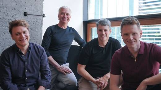 Victor Karpinski, Hermann Waterkamp, Dirk Bittermann und Christopher Voigt (v.l.n.r.)