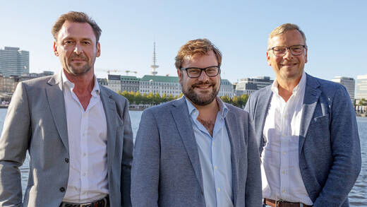 Thorsten Beckmann, CFO von Achtung, Jan Pikull, Mitgründer Achtung Happens und Achtung-CEO Mirko Kaminski (v.l.n.r.).