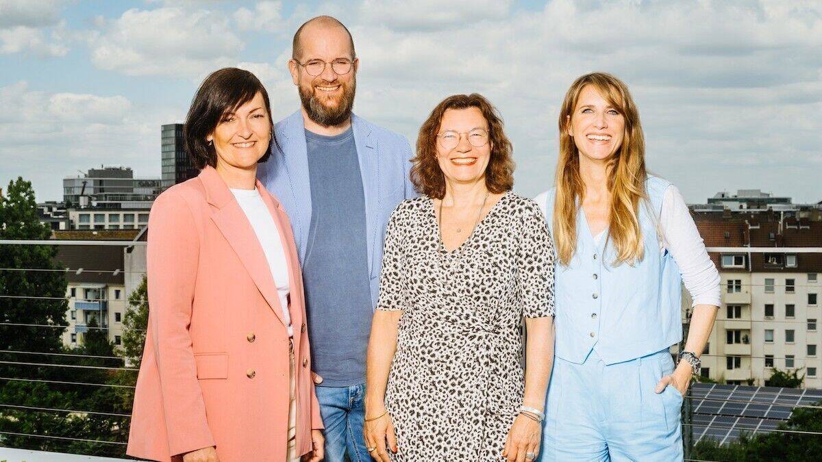 Scholz & Friends Düsseldorf (v.l.): Verena Menke, Marc Schlegel, Brigitte Fuchs, Isabel Lapp