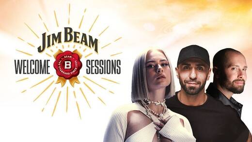 Bei den Jim Beam Welcome Sessions stehen Motrip, Mathea und DJ David Puentez auf der Bühne.