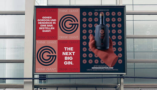 Der Launch von German Giant Gin wird in verschiedenen Großstädten von einer OOH-Aktion begleitet.