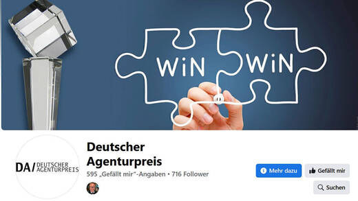 Lockt seit 2014 zur Teilnahme: der Deutsche Agenturpreis.