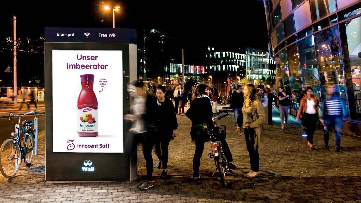 DOOH-Flächen von WallDecaux unterstützen bereits HTML5.