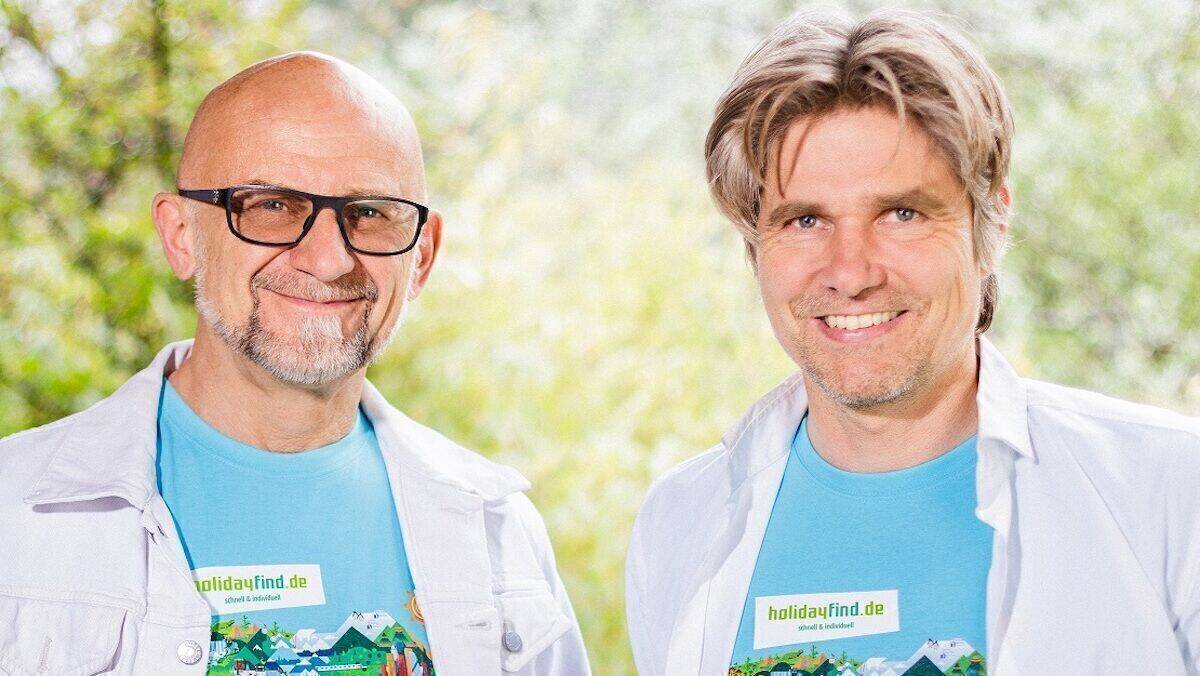 Klaus Ehrl (l.) und Philippe Gessner haben holidayfind.de gegründet. Gessner bezeichnet sich auf Linkedin als Tourismus-Enthusiast.