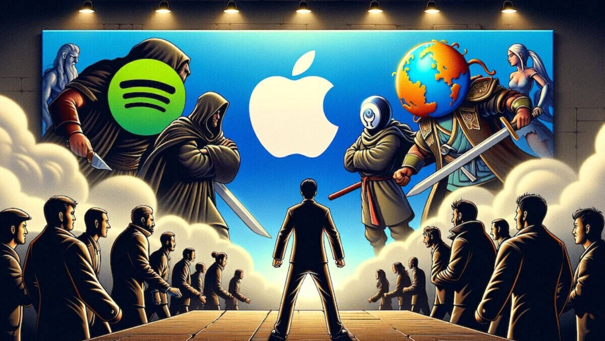 Spotify, Mozilla und weitere Firmen sagen Apple den Kampf an.