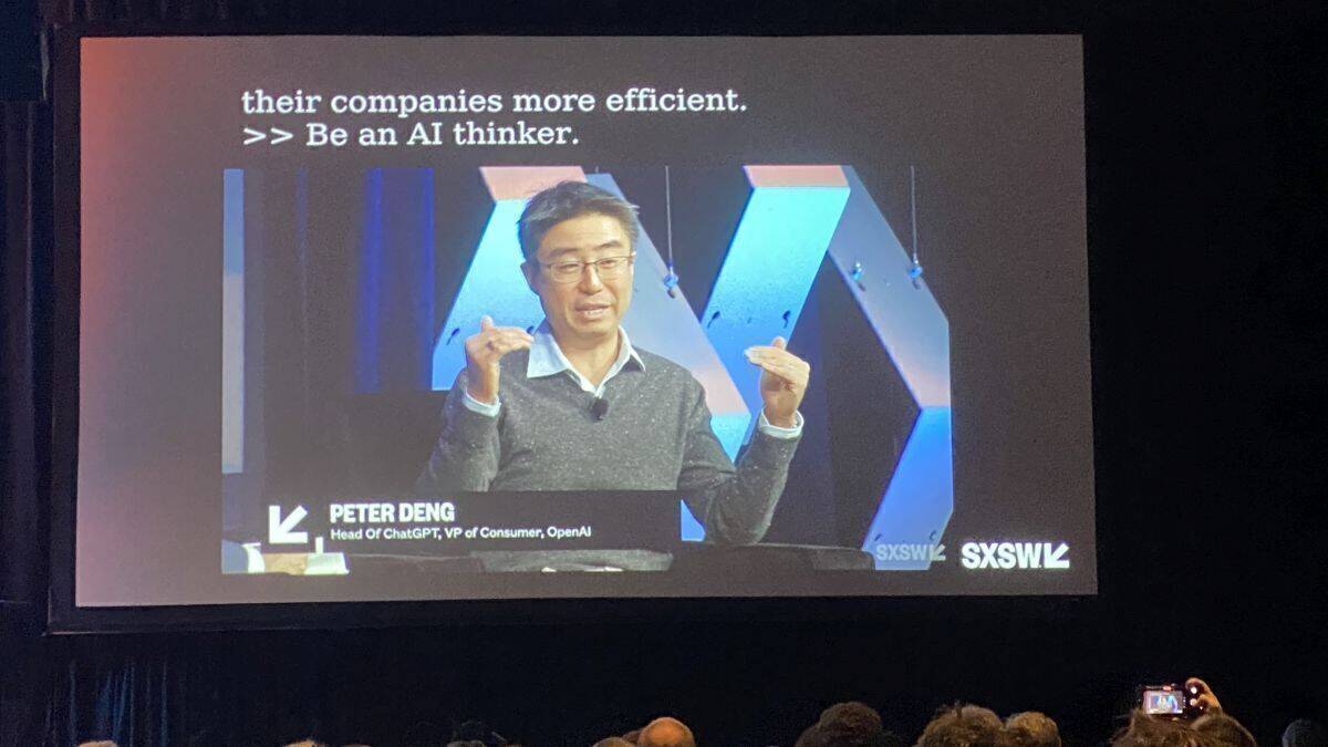 Peter Deng, einer der AI-Vordenker auf der SXSW 2024