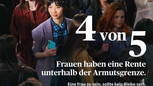 Die Ungleichbehandlung von Frauen vs Männern ist der Auftakt einer gesellschaftskritischen Kampagne von Axa, die auf ganze vier Jahre angelegt ist.