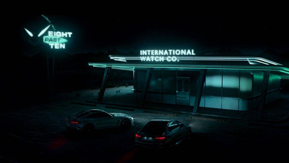 Der digitale "8 Past 10" Shop steht in der Mojave-Wüste.