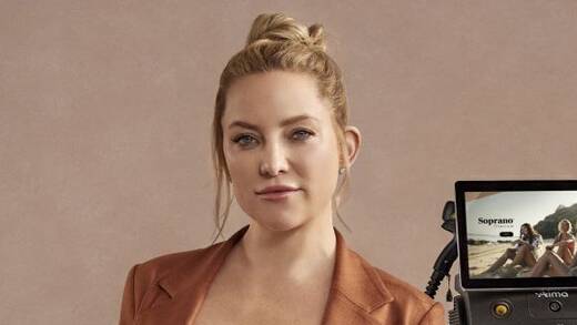 Alma proudly presents: Hollywood-Star Kate Hudson ist Markenbotschafterin des Herstellers von Geräten rund um Beauty und entsprechende (chirurgische) Eingriffe.