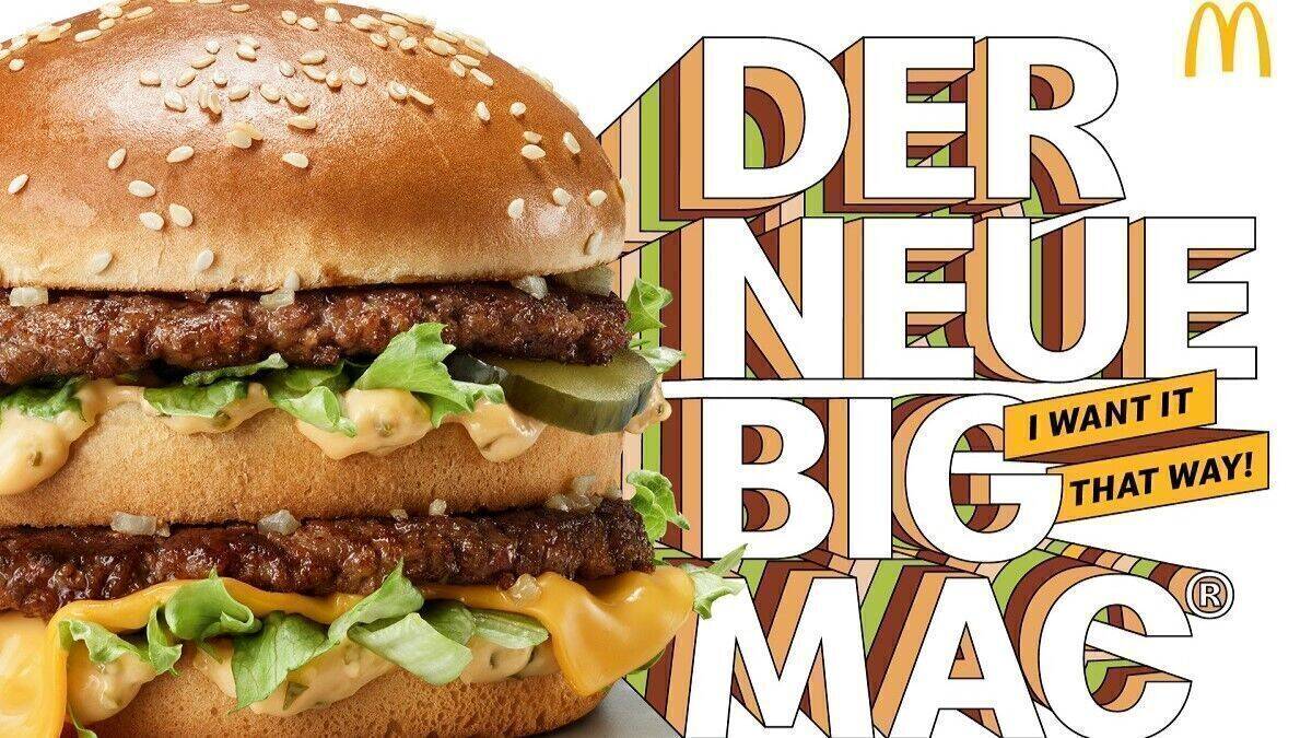 Der neue Big Mac von Mc Donald's