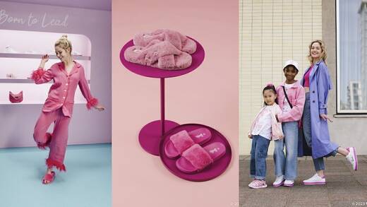 Pink is for everyone: Die Schuhe, Kleidung und Accessoires von Deichmann gibt es nicht nur für Kids, sondern auch für Erwachsene.