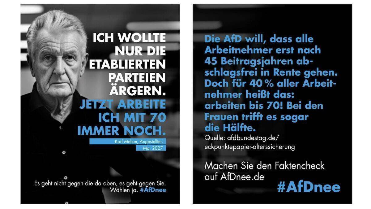 Die Initiative will Protest- und Wechselwähler:innen darüber aufklären, dass die AfD nicht ihre Interessen vertritt.