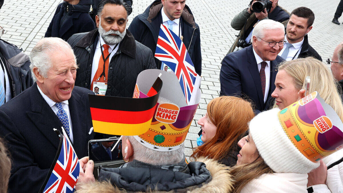 Ein Schnappschuss nur wenige Augenblicke vor der Krönung.