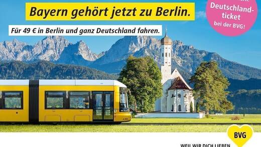 Die Deutschlandticket-Kampagne der BVG