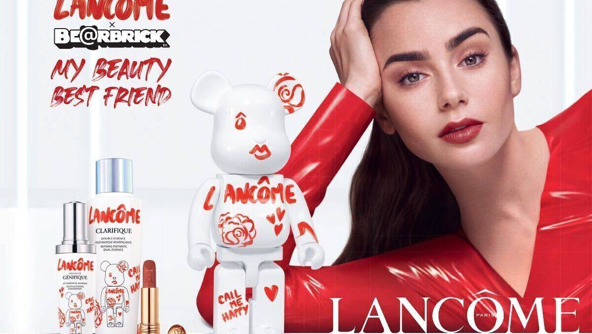 Die limitierte Editionen der "Call Me Happy"-Reihe von Lancôme und Bearbrick.